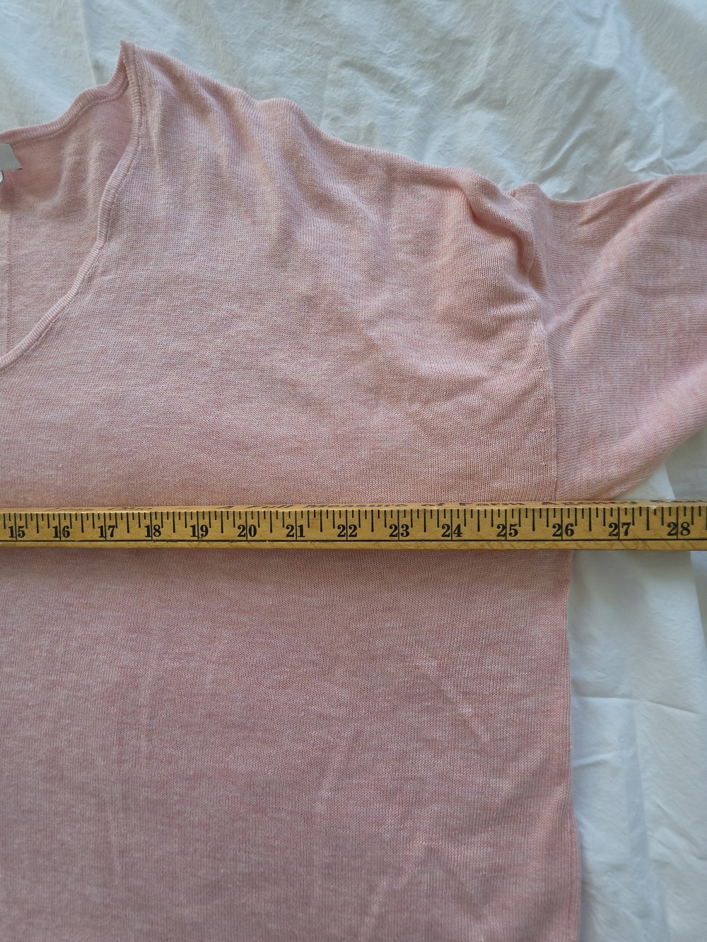 J Jill Women's V-Neck Lightweight Pink Sweater Size 2X - Picture 5 of 7